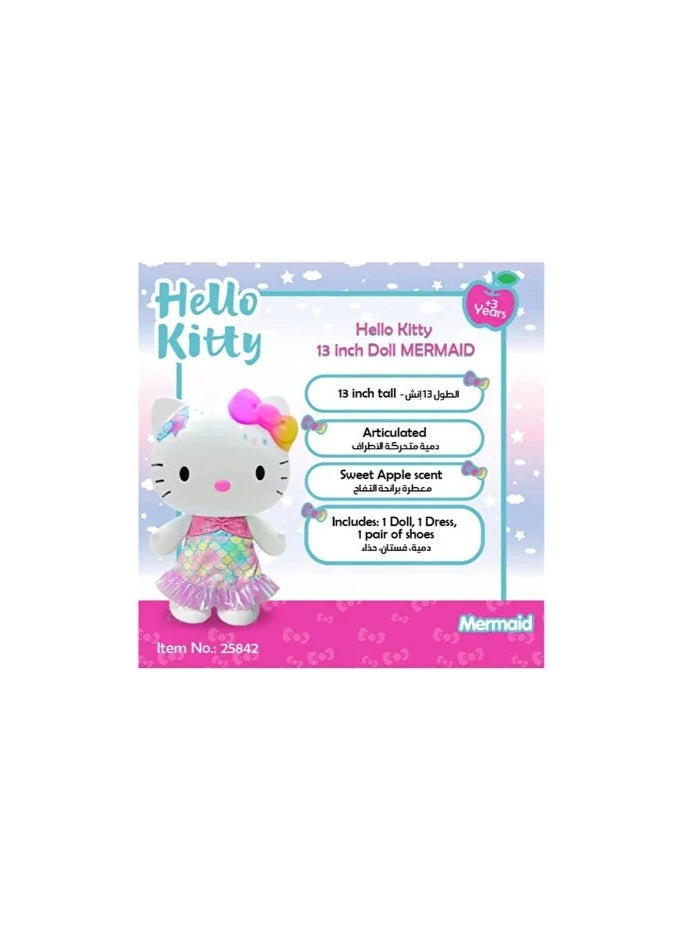Hello Kitty 13-inch Mermaid Doll, Collectible Toy, Ocean-Inspired Design, Suitable for Ages 3 and Up - Image 3